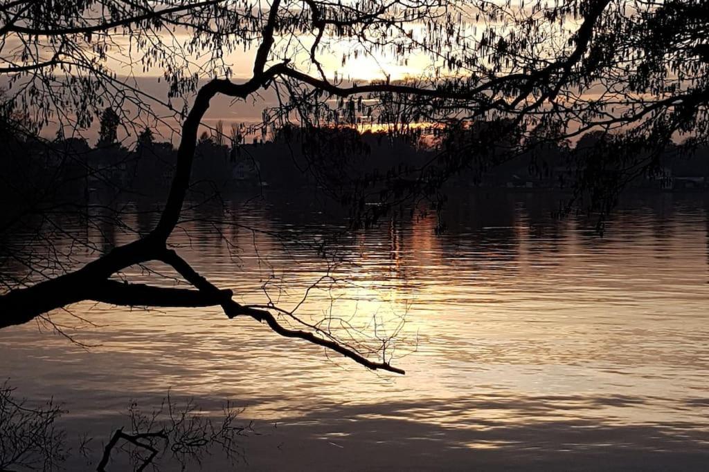 Dachwohnung Mit Wasserblick Und Eigenem Bootssteg Berlin Bagian luar foto